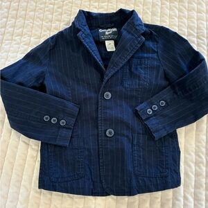 OshKosh B'gosh Dark Blue Striped Kids Blazer 4T